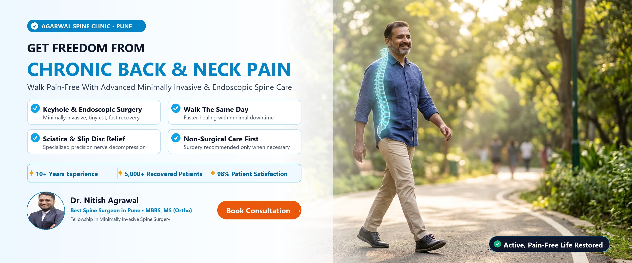 Freedom From Back & Neck Pain - Agarwal Spine Clinic